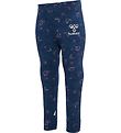 Hummel Leggings - hmlFia - Sargasso Sea w. Silver Glitter