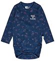 Hummel Romper l/s - hmlFia - Sargasso Sea m. Zilvermica