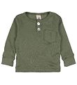 Engel Blouse - Wool/Silk - Olive