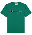 Champion Fashion T-Shirt - Vert av. Logo