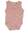 Fixoni Bodysuit Sleeveless - Wool/Silk - Misty Rose w. Stars