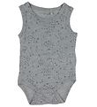 Fixoni Bodysuit Sleeveless - Wool/Silk - Cloudburst Melange w. S