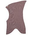 Racing Kids Balaclava - Wool/Cotton - 2-layer - Dusty Purple w.