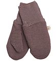 Racing Kids Mittens - Wool/Cotton - Dusty Purple