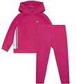 Emporio Armani Hoodie/Leggings - Roze m. Wit