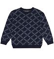 Emporio Armani Pullover - Acryl/Wolle - Navy m. Hellblau