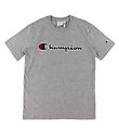 Champion Fashion T-Shirt - Gris av. Logo
