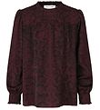 Rosemunde Blouse - Recycled Polyester - Merlot Snake Print