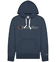 Champion Fashion Hoodie - Blue w. Logo