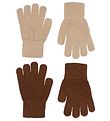 CeLaVi Gants - Laine/Nylon - 2 Pack - Tortue Shell/Beige