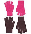 CeLaVi Gloves - Wool/Nylon - 2-Pack - Pink/Dark Purple
