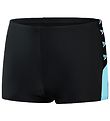 Speedo Swim Trousers - Boom Logo Splice Swim Trunks - Black/Turq