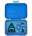 Yumbox Lunchbox w. 4 Rooms - Bento Tapas - True Blue w. Shark