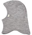 MarMar Balaclava - Ull - Rib - Enkel - Grey Melange