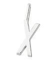 Design Letters Anhänger für Halskette - X - Silber