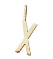 Design Letters Pendant For Necklace - X - 18K Gold Plated