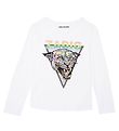 Zadig & Voltaire Bluse - Wild Ton - Wei m. Print/Strassstein