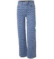 Hound Farkut - leveä Tulosta - Blue Denim