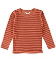 Joha Blouse - Wool - Orange/Red Striped