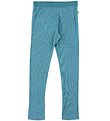 Joha Leggings - Wool/Silk - Rib - Blue