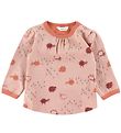 Joha Blouse - Wool/Cotton - Dusty Pink w. Sheep