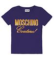 Moschino T-Shirt - Navy m. Gold 