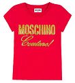 Moschino T-Shirt - Rouge av. Or