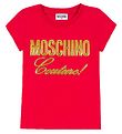 Moschino T-Shirt - Rood m. Goud