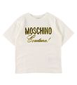 Moschino T-Shirt - Blanc av. Or