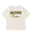 Moschino T-shirt - White w. Gold
