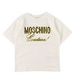 Moschino T-shirt - White w. Gold