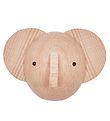 OYOY Wall Hook - 5.4x7.4x6.4 cm - Mini - Elephant - Natural