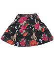 Christina Rohde Skirt - Black w. Flowers