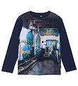 Minymo Blouse - Navy Nacht m. Tractor