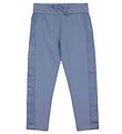 Emporio Armani Hosen - Mattblau m. Logo-Streifen