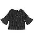 Add to Bag Blússa - Svart M. Pinstripes