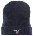 GANT Beanie - Wool/Cotton - 2-layer - Navy