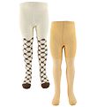 Minymo Collants - 2 Pack - Cocoa Brown av. Motif