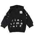 Emporio Armani Kapuzenpullover - Schwarz m. Print