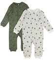 Pippi Baby Strampler - Schlafanzug - 2er-Pack - Deep Lichen Gree
