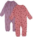 Pippi Baby Strampler - Schlafanzug - 2er-Pack - Dusty Rose