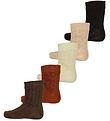 Minymo Socks - 5-Pack - Cocoa Brown