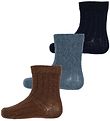 Minymo Sokken - Rib - 3-pack - Dark Navy