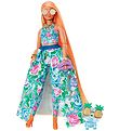 Barbie Docka - Extra Fancy - Blommig klnning