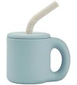 Liewood Tasse av. Paille - Jenna - Sandy/Sea Blue