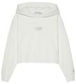 Calvin Klein Hoodie - Stack Logo Overlap - Bright White