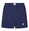 Wood Wood Sweatshorts - Jax AA - Marinblå