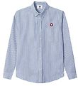 Wood Wood Overhemd - Tod-shirt - Blue strepen