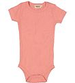 MarMar Bodysuit s/s - Rib - Modal - Pink Delight