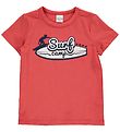 Freds World T-shirt - Surf Camp - Cranberry